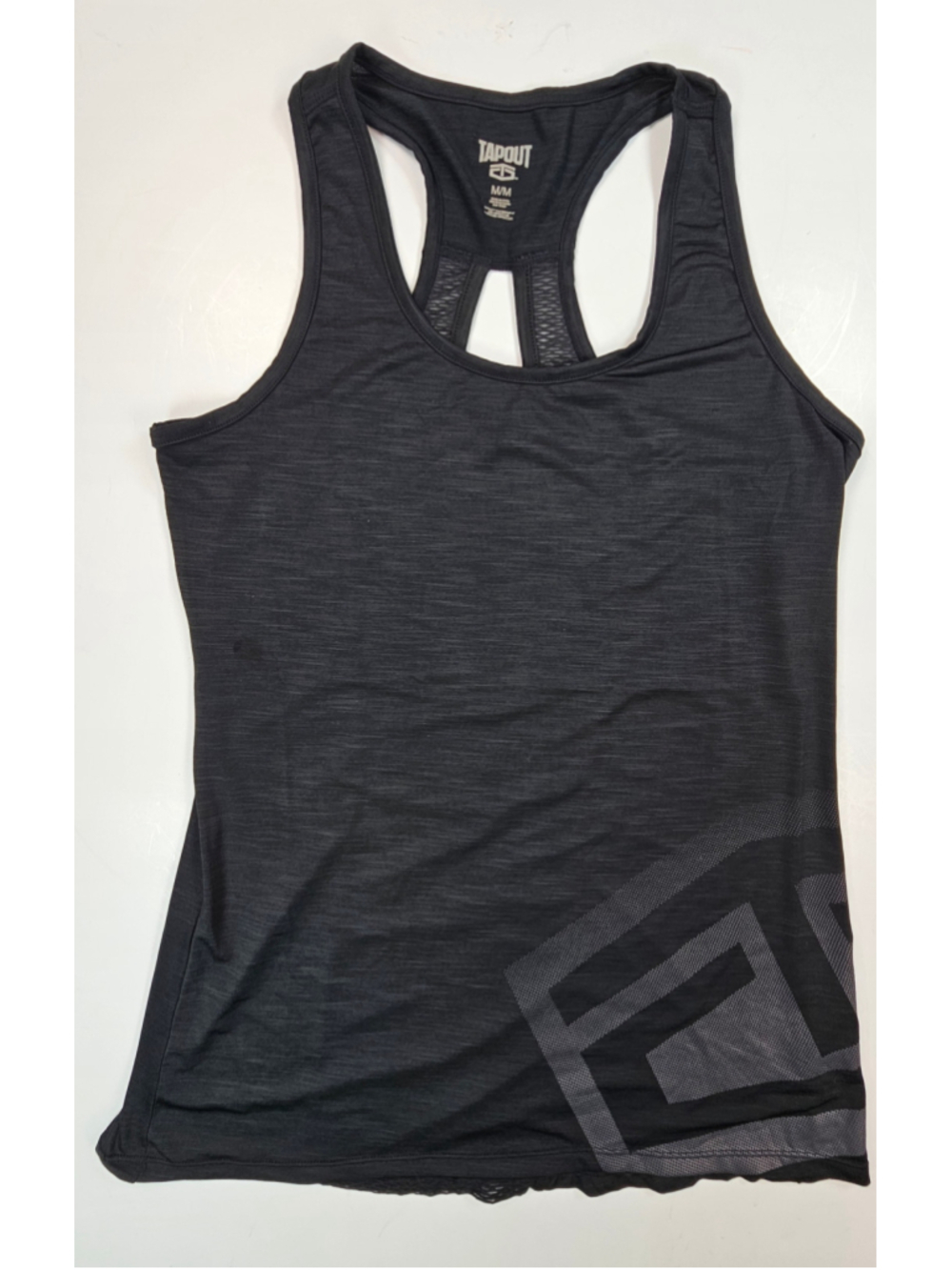 Tapout Starlet Tank Top Womens M Black Racerback Mesh Athletic Workout NWT